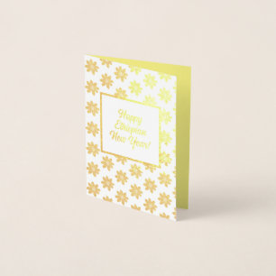 Joyeuse carte à huile du Nouvel An éthiopien