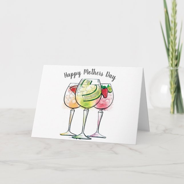 Joyeuse carte amusante de la fête des mères (Devant)
