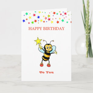 Joyeuse carte Bee & Stars