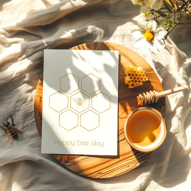 Joyeuse carte d'anniversaire de fête des abeilles (Créateur téléchargé)