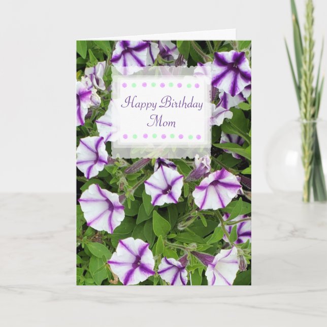 Joyeuse carte d'anniversaire de maman personnalisé (Devant)