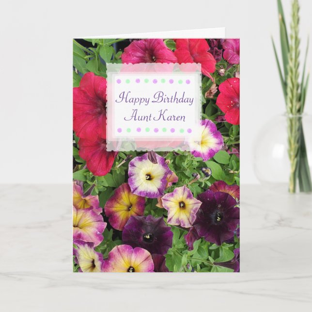 Joyeuse carte d'anniversaire personnalisée Jolies  (Devant)