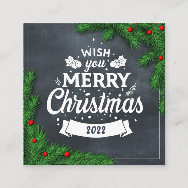 Joyeuse carte de Noël (Devant)