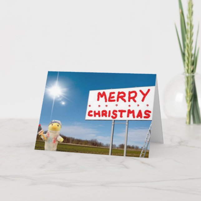 Joyeuse carte de Noël Graffiti (Devant)