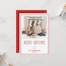 Joyeuse carte de Noël minimaliste