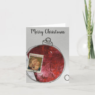 Joyeuse carte de Noël - ornement dessiné à la main