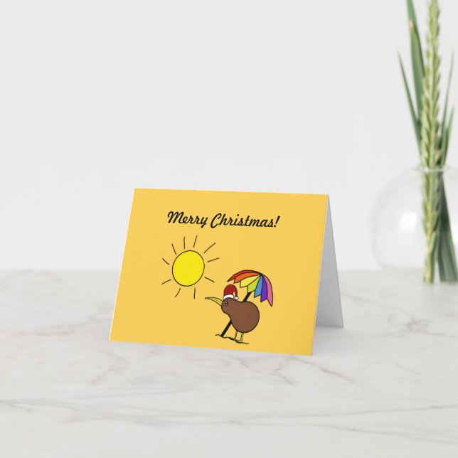 Joyeuse carte de Noël pour Kiwis (Devant)