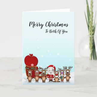 Joyeuse Carte De Noël Pour Vous Deux