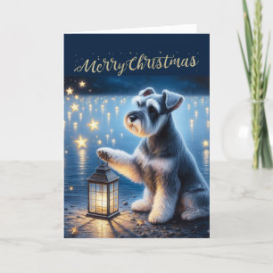 Joyeuse carte de Noël Schnauzer