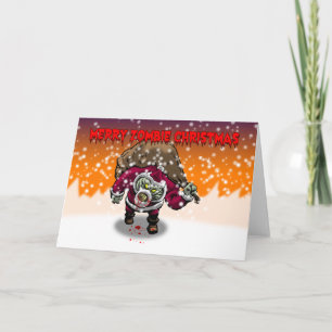 Joyeuse carte de Noël Zombie