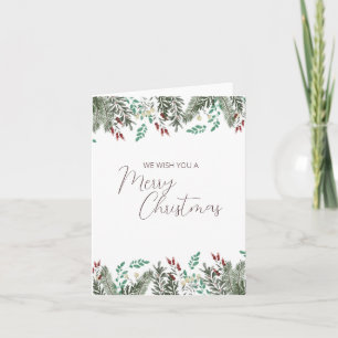 Joyeuse carte de note de Noël pliée
