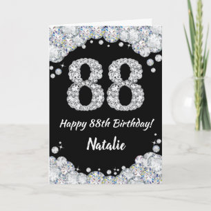 Joyeuse carte de Parties scintillant 88e anniversa