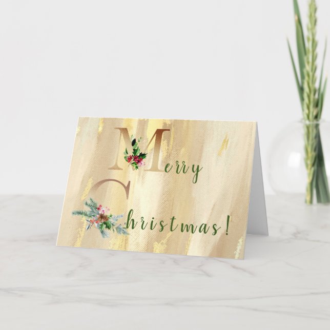 Joyeuse carte de voeux de Noël (Devant)