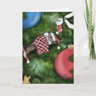 Joyeuse carte Hamster de Noël par Bihrle
