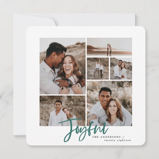 Joyeuse carte multi photo de noël (Devant)