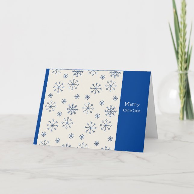 Joyeuse carte Noël Snowflake (Devant)