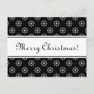 Joyeuse carte postale de Noël avec lettres élégant