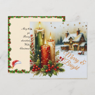 Joyeuse et brillante carte de Noël