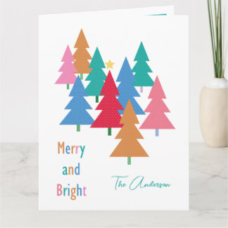 Joyeuse et brillante carte de Noël