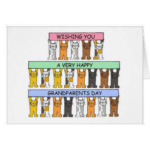 Joyeuse Fête des Grands-Parents Adorables Chats de