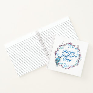 Joyeuse fête des mères Carnet de couronne bleu