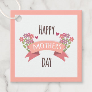 Joyeuse Fête des Mères Étiquette cadeau - Concepti