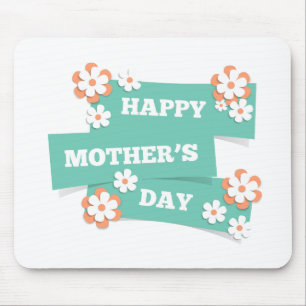 Joyeuse Fête des Mères Florale   Tapis de souris