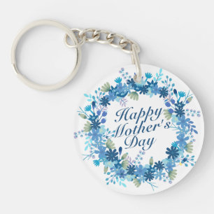 Joyeuse Fête des Mères Hiver Floral Porte - clé Wr