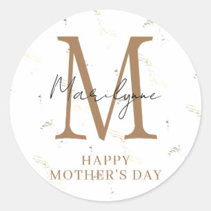 Joyeuse fête des mères Stickers Monogrammes modern