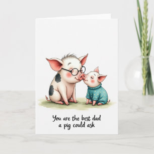 Joyeuse Fête des Pères Carte de Câlin de Museau