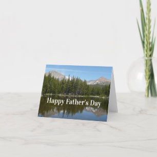 Joyeuse Fête des Pères Carte de réflexion du lac Y