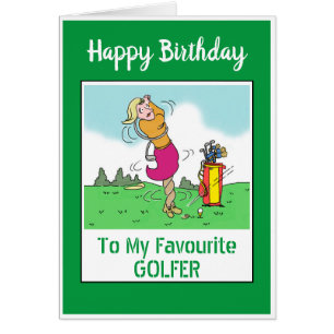 Joyeuse fille Golfer