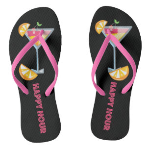 Joyeuse Heure Martini Cocktail Flops à tongs