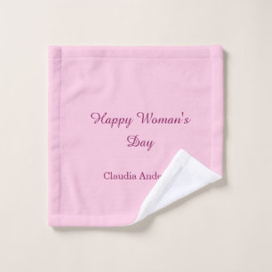 Joyeuse journée de la femme rose mauve nom calligr
