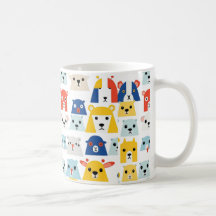 Joyeuse Jungle Adorable Animal Visages Mug