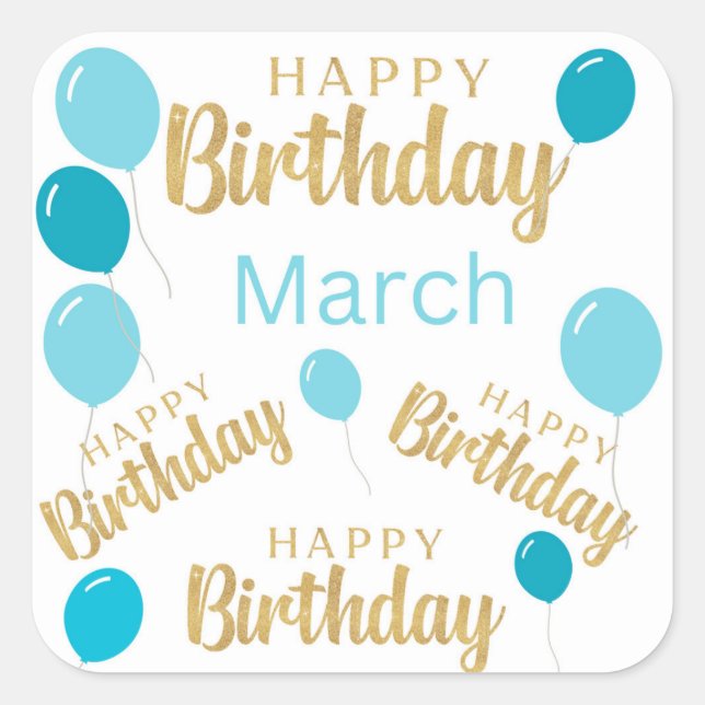 Joyeuse marche anniversaire anniversaires Sticker (Devant)