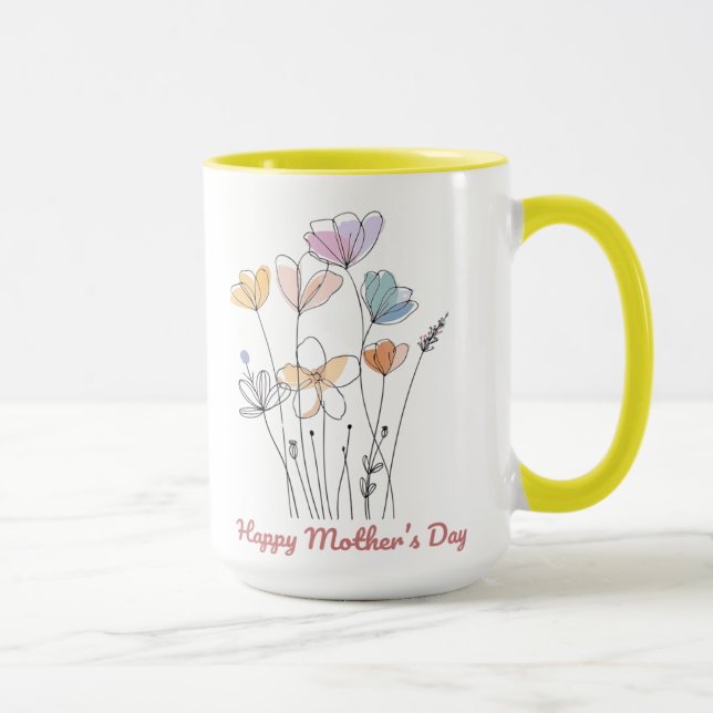 Joyeuse Mug de la Fête des Mères - Un magnifique c (Droite)