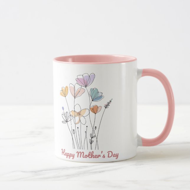 Joyeuse Mug de la Fête des Mères - Un magnifique c (Droite)