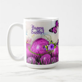 Joyeuse Mug de Pâques Purple OEufs de Pâques et pa