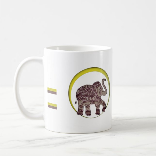Joyeuse Mug d'éléphants (Gauche)