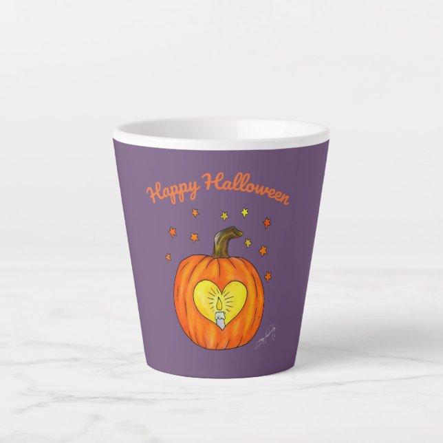 Joyeuse Mug du Citrouille d'Halloween (Devant)