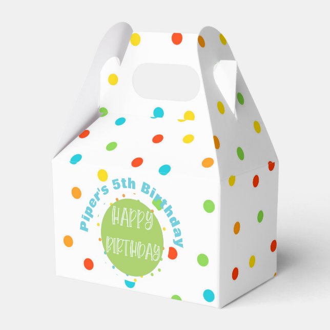 Joyeuse Personnaliser des Ballotins Polkadot Brigh (Verso)