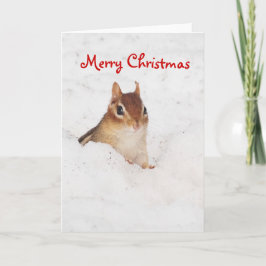 Joyeuse petite Milou carte de tamia de Christnas
