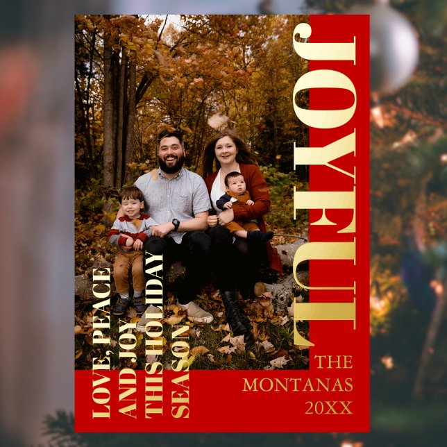 Joyeuse photo de famille de vacances moderne | Rou (Créateur téléchargé)