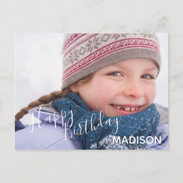 Joyeuse photo et flèches d'anniversaire - Carte po (Devant)