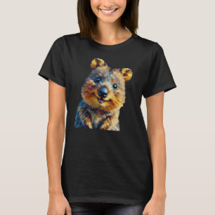 Joyeuse Quokka T-shirt à l'huile style