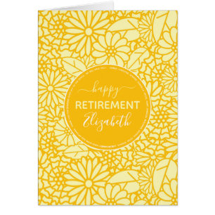 Joyeuse retraite jaune marguerite nom du motif
