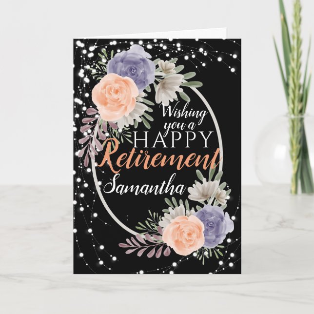 Joyeuse Retraite Peony Rose Floral Carte Noire (Devant)