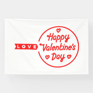 Joyeuse Saint-Valentin Amour Bannière vinyle 4x6