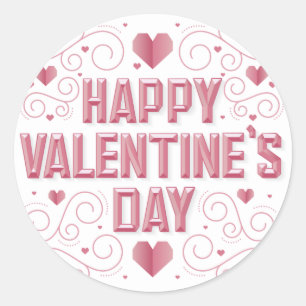 Joyeuse Saint-Valentin / Autocollants de cœur